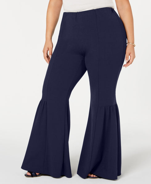 NY Collection Plus Size Petite Plus Bell Bottom Pants